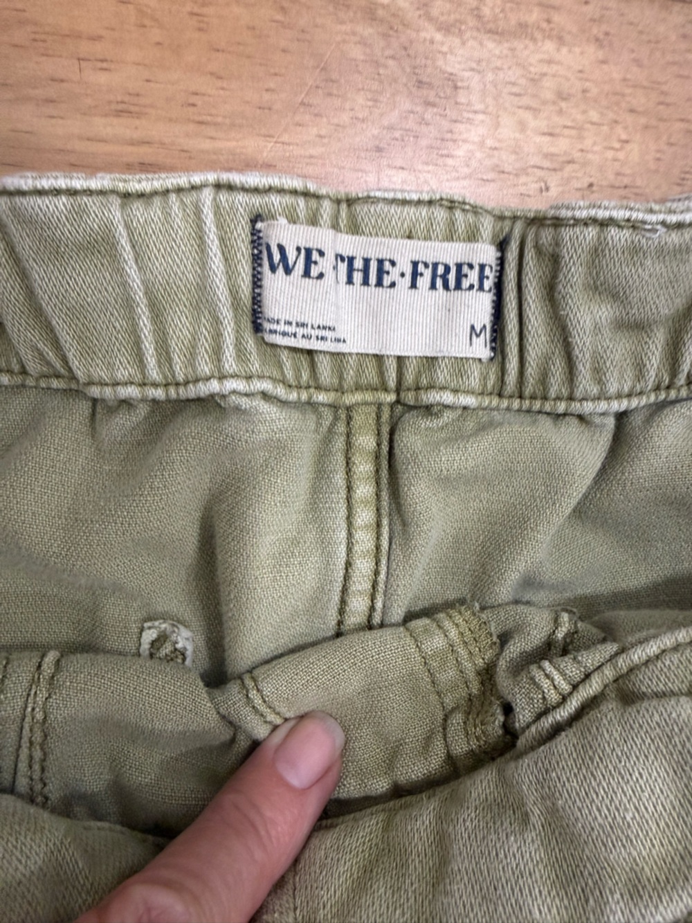 Free People We The Free Embellished Silverton Pull-On Barrel Jeans In Aloe - Picture 10 of 15